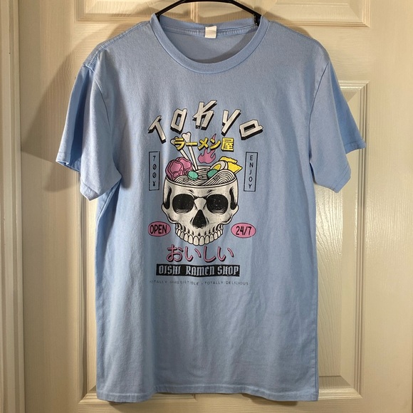 Dishi Ramen Shop Skull Ramen Noodles Rad Top - Picture 3 of 10